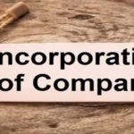 Incorporation of a Company