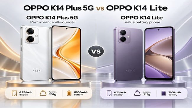 OPPO K14 Plus 5G vs K14 Lite